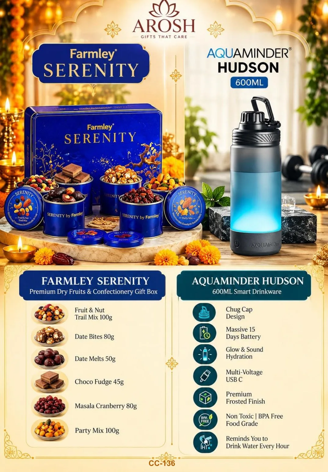 AROSH Diwali corporate gifting combo CC-136