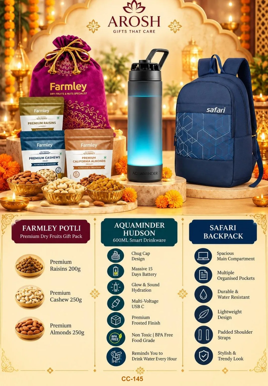 AROSH Diwali corporate gifting combo CC-145