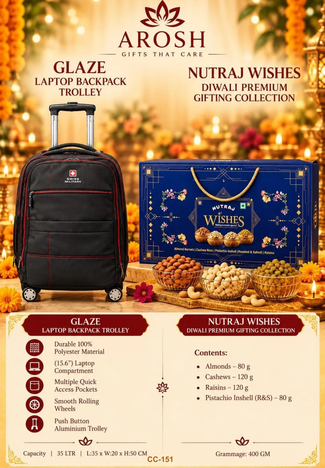 AROSH Diwali corporate gifting combo CC-151