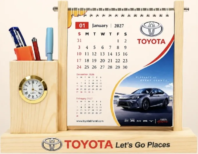 Wooden Calendar Organiser